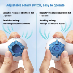 THE BREATHER │ Natural Breathing Exerciser Trainer For Drug-Free Respiratory Therapy │ Breathe Easier with Stronger Lungs